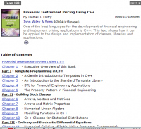 Financial Instrument Pricing Using C++