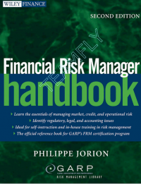 Financial Risk Manager Handbook
Second Edition