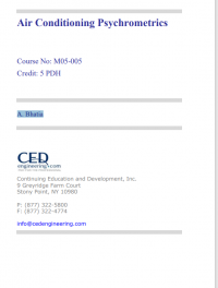 Air Conditioning Psychrometrics