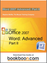 word 2007 Advanced : part II