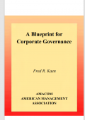 A Blueprint
for
Corporate
Governance