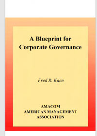 A Blueprint
for
Corporate
Governance