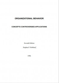 ORGANIZATIONAL BEHAVIOR