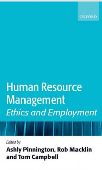 Human Resource
Management:
Ethics and
Employment