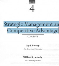 Strategic Management and
Competitive Advantage